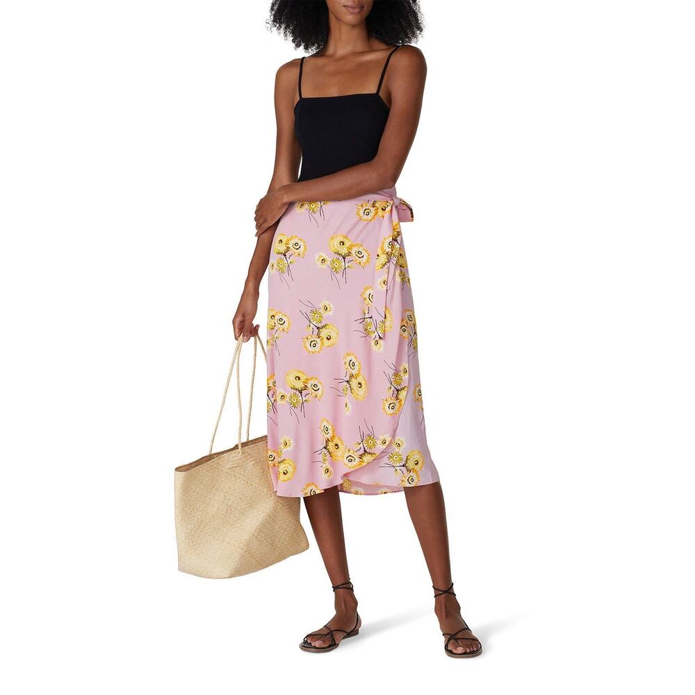 Madewell Twiggy Floral Midi Wrap Skirt Size 4